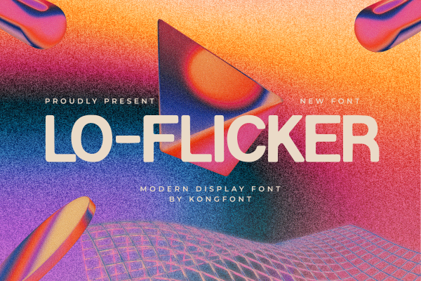 Lo-flicker A Modern Display Font - Image 2