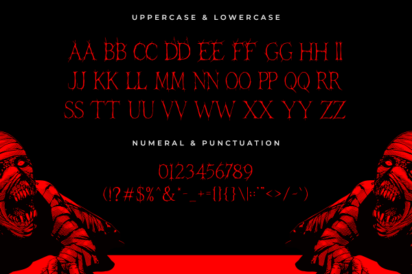 Veindrawn A Modern Horror Font - Image 5