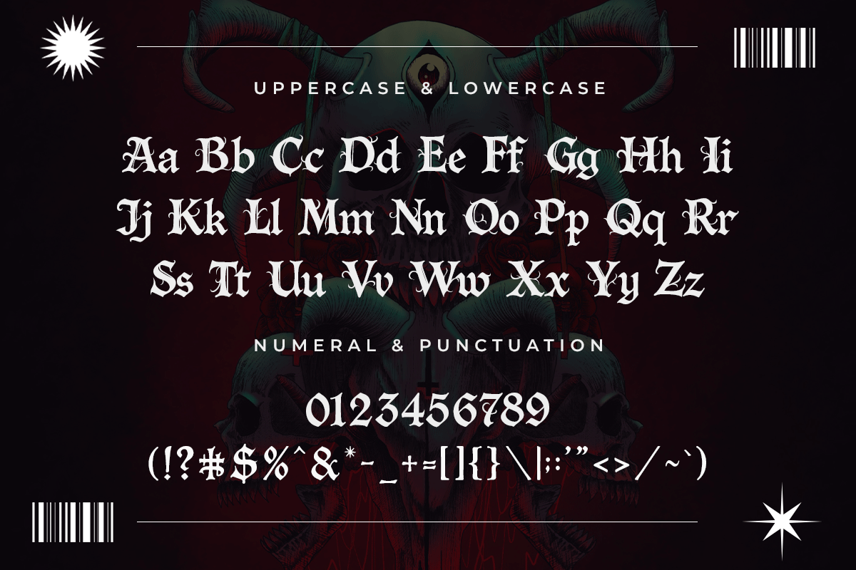 Mysterious A Modern Blackletter Font - Image 5