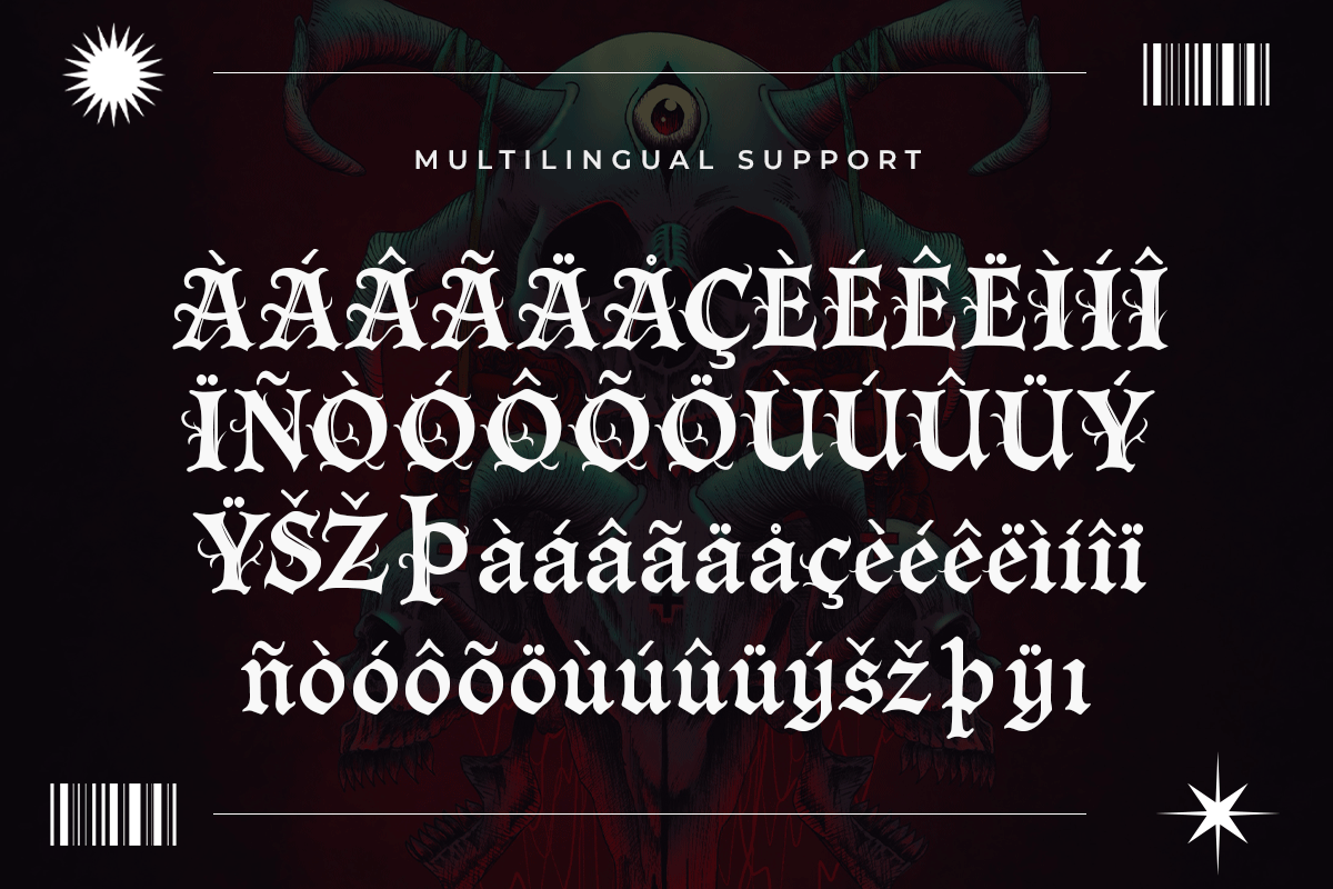 Mysterious A Modern Blackletter Font - Image 6