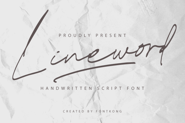 Lineword Modern Handwritten Script Font - Image 2