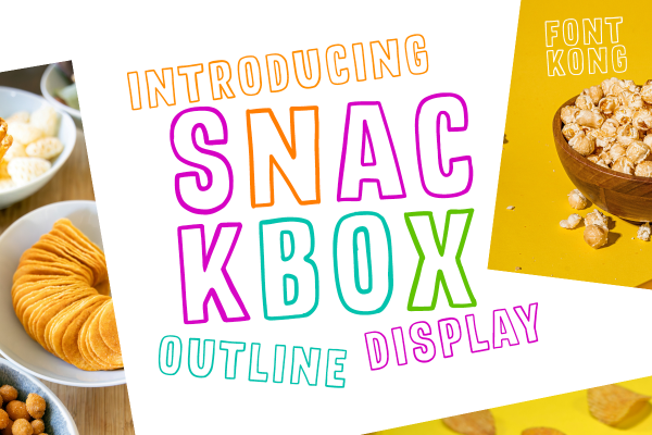 Snackbox A Modern Display Outline Font - Image 2