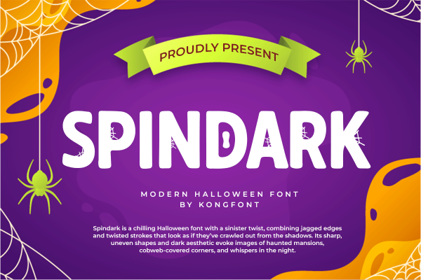 Spindark A Modern Halloween Font - Image 2