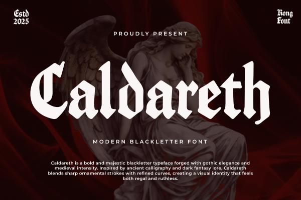 Caldareth A Modern Blackletter Font - Image 2