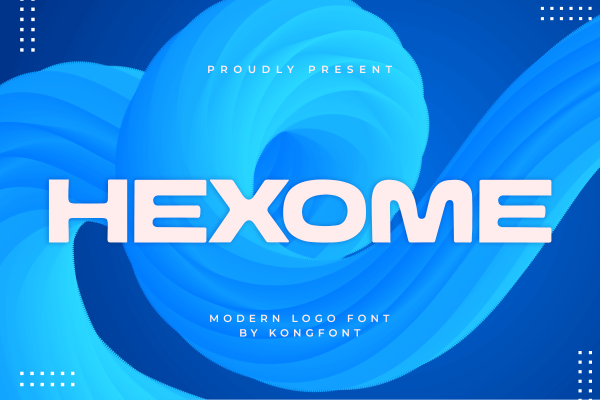 Hexome A Modern Display Logo Font - Image 2