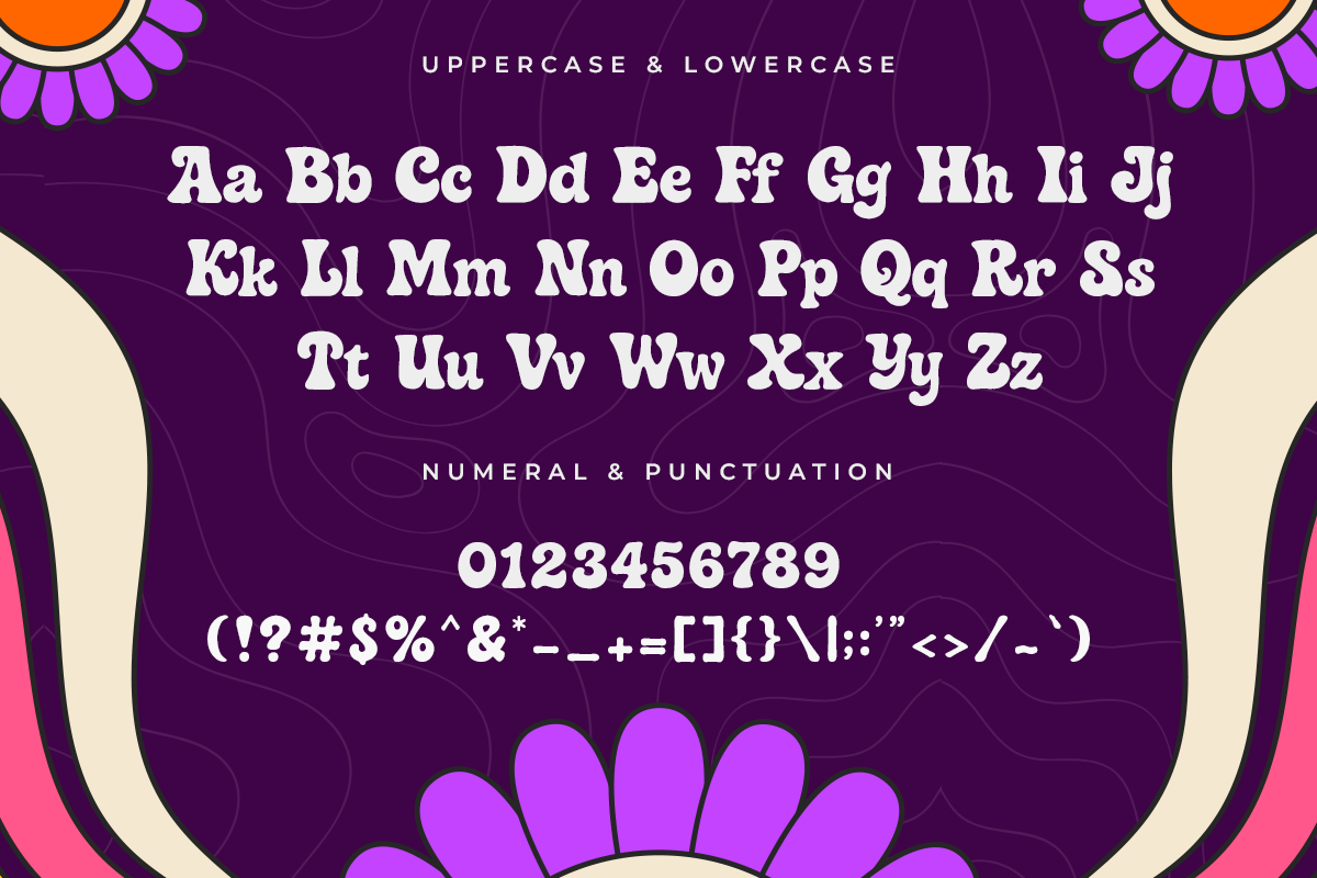 Bloom Gum A Modern Groovy Retro Font - Image 5