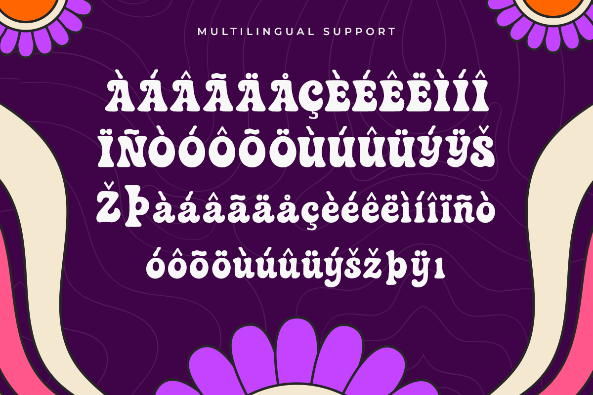 Bloom Gum A Modern Groovy Retro Font - Image 6