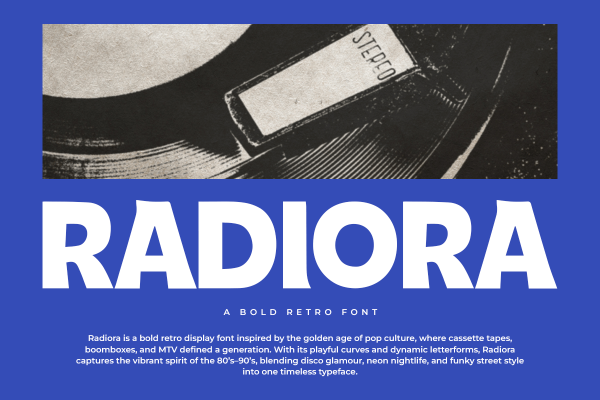 Radiora A Modern Retro Bold Font - Image 2