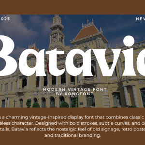 Batavia A Modern Retro Font