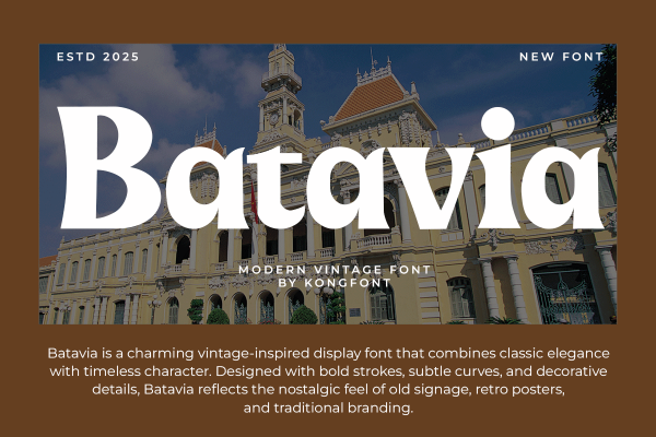 Batavia A Modern Retro Font - Image 2