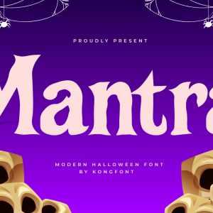 Mantra A Modern Halloween Font