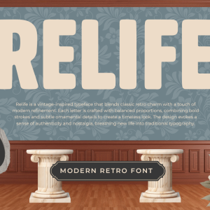 Relife A Modern Retro Font