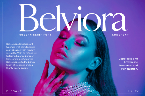 Belviora A Modern Classy Serif Font - Image 2
