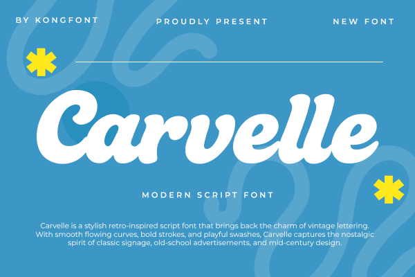 Carvelle A Modern Script Bold Font - Image 2