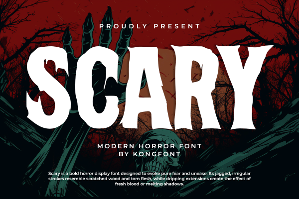 Scary A Modern Horror Font - Image 2