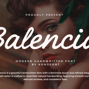 Balencia A Modern Script Font