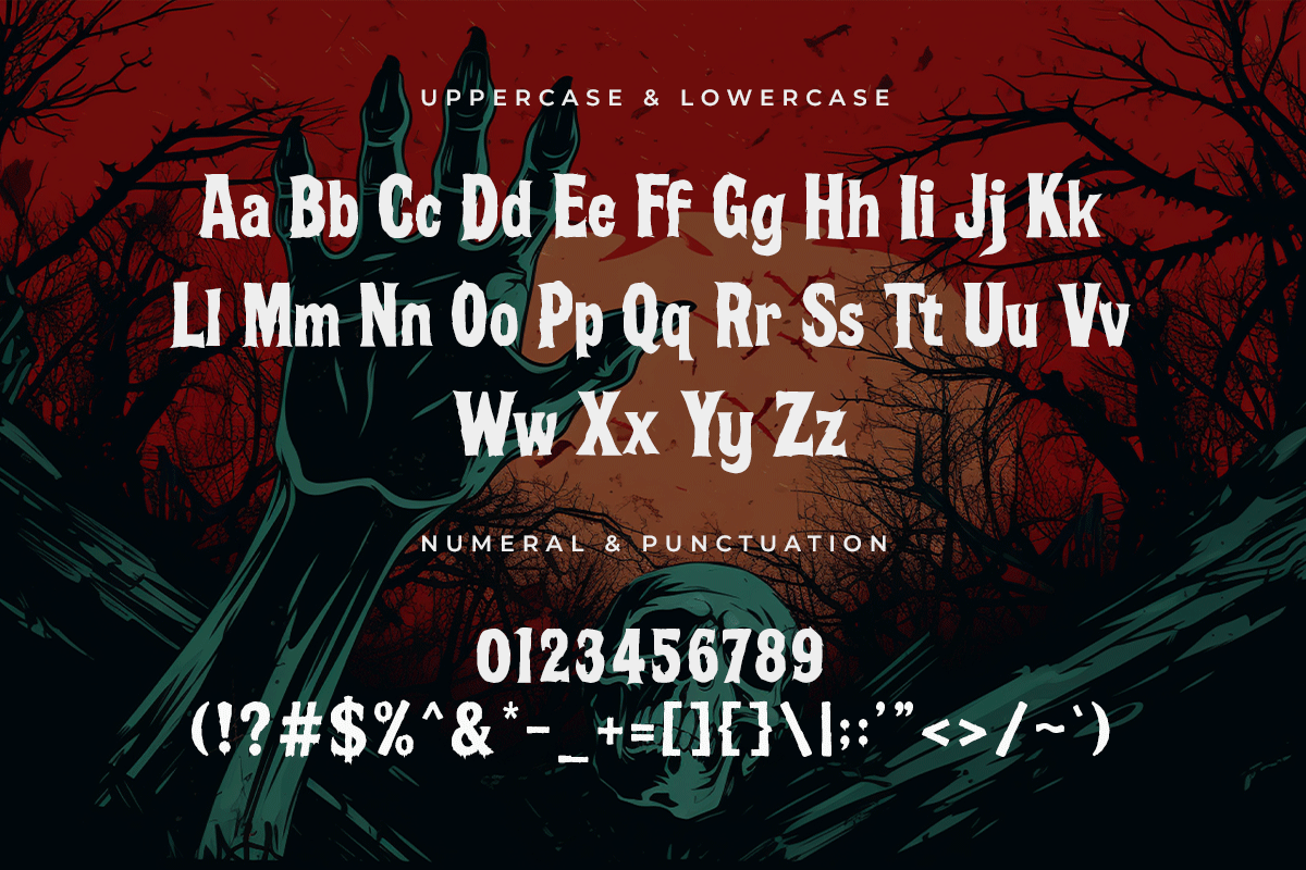 Scary A Modern Horror Font - Image 5