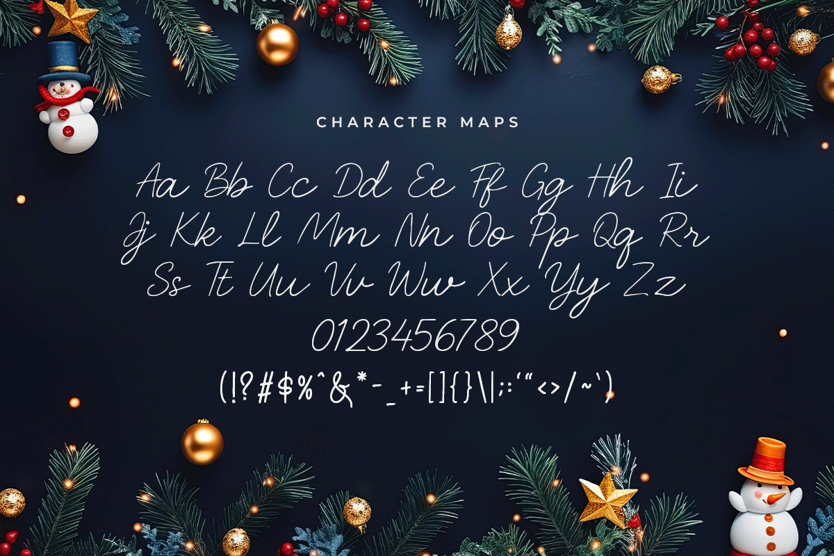 Berrys Christmas A Modern Christmas Font Duo - Image 6