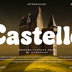 Castelle A Modern Vintage Font