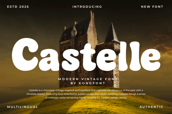 Castelle A Modern Vintage Font - Image 2