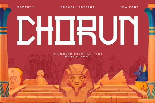 Chorun A Modern Display Egyptian Font - Image 2