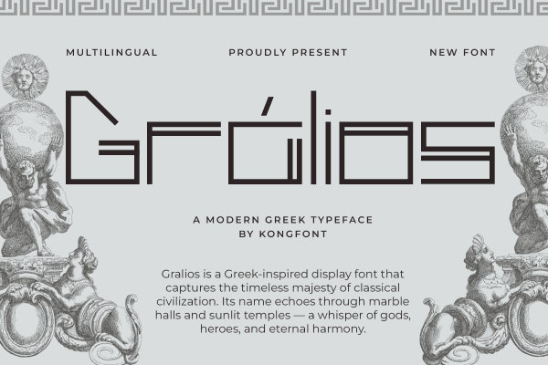 Gralios A Modern Display Greek Font - Image 2