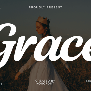 Grace A Modern Script Bold Font