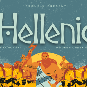 Hellenic A Modern Display Greek Font