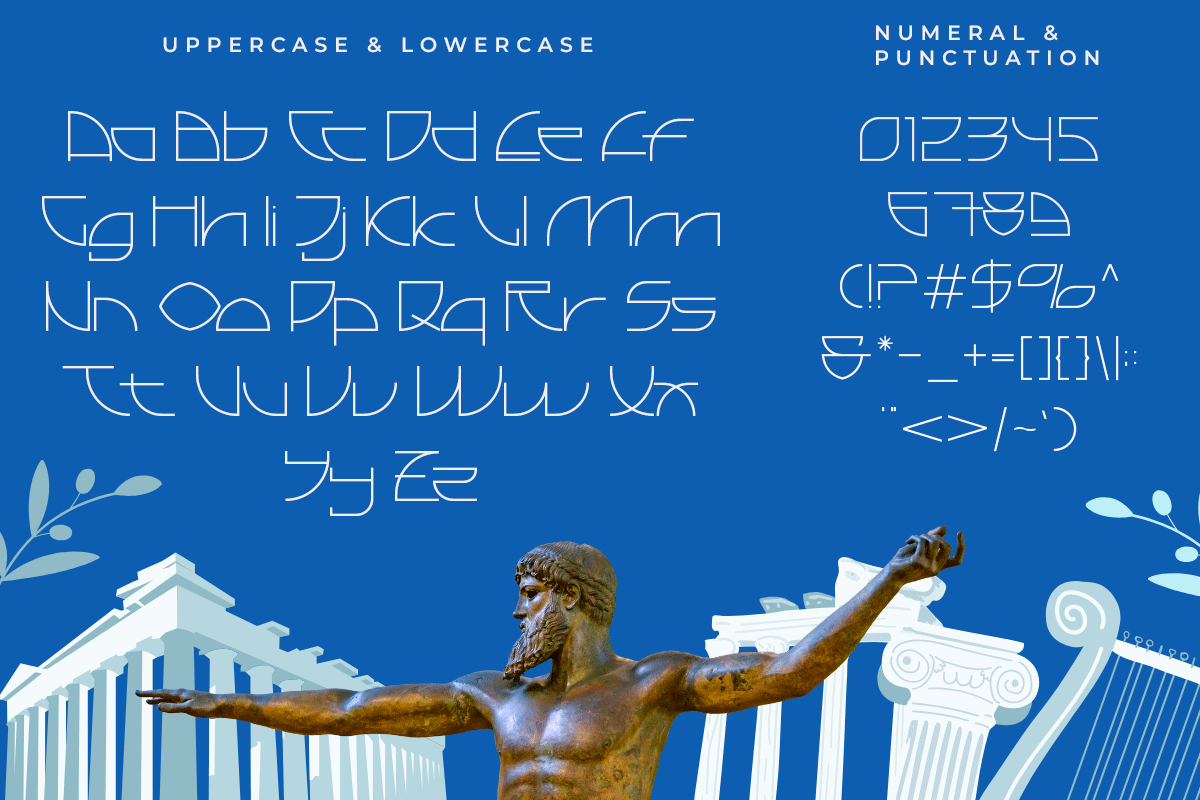 Colossal A Modern Display Greek Font - Image 5