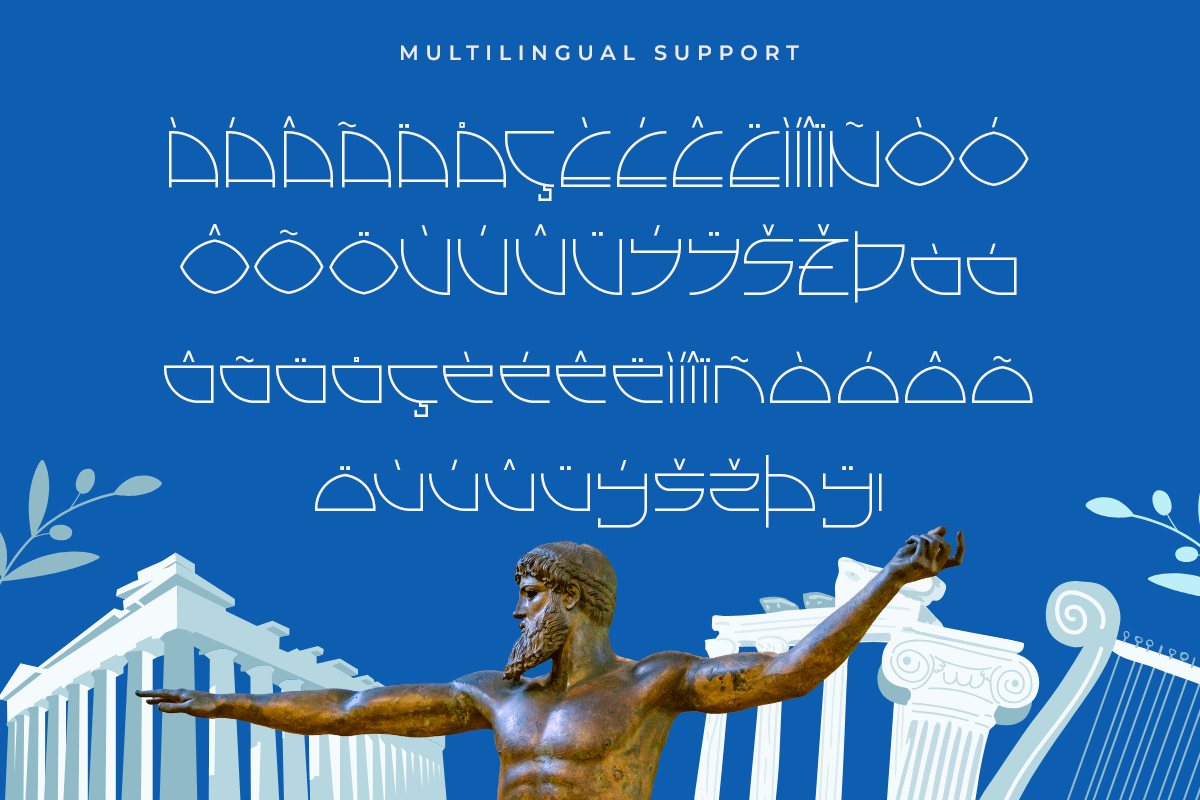 Colossal A Modern Display Greek Font - Image 6