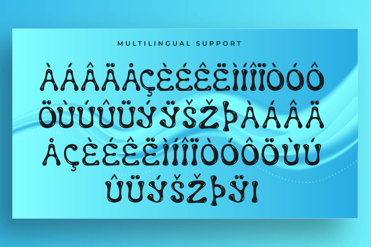 Oceyne A Modern Display Liquid Font - Image 6