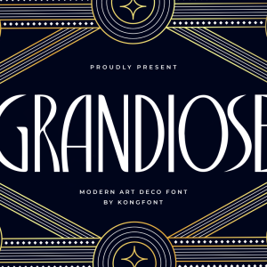 Grandiose A Modern Art Deco Font