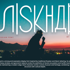 Miskhad A Modern Display Russian Font