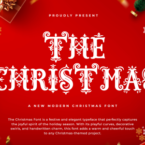 The Christmas A Modern Display Christmas Font