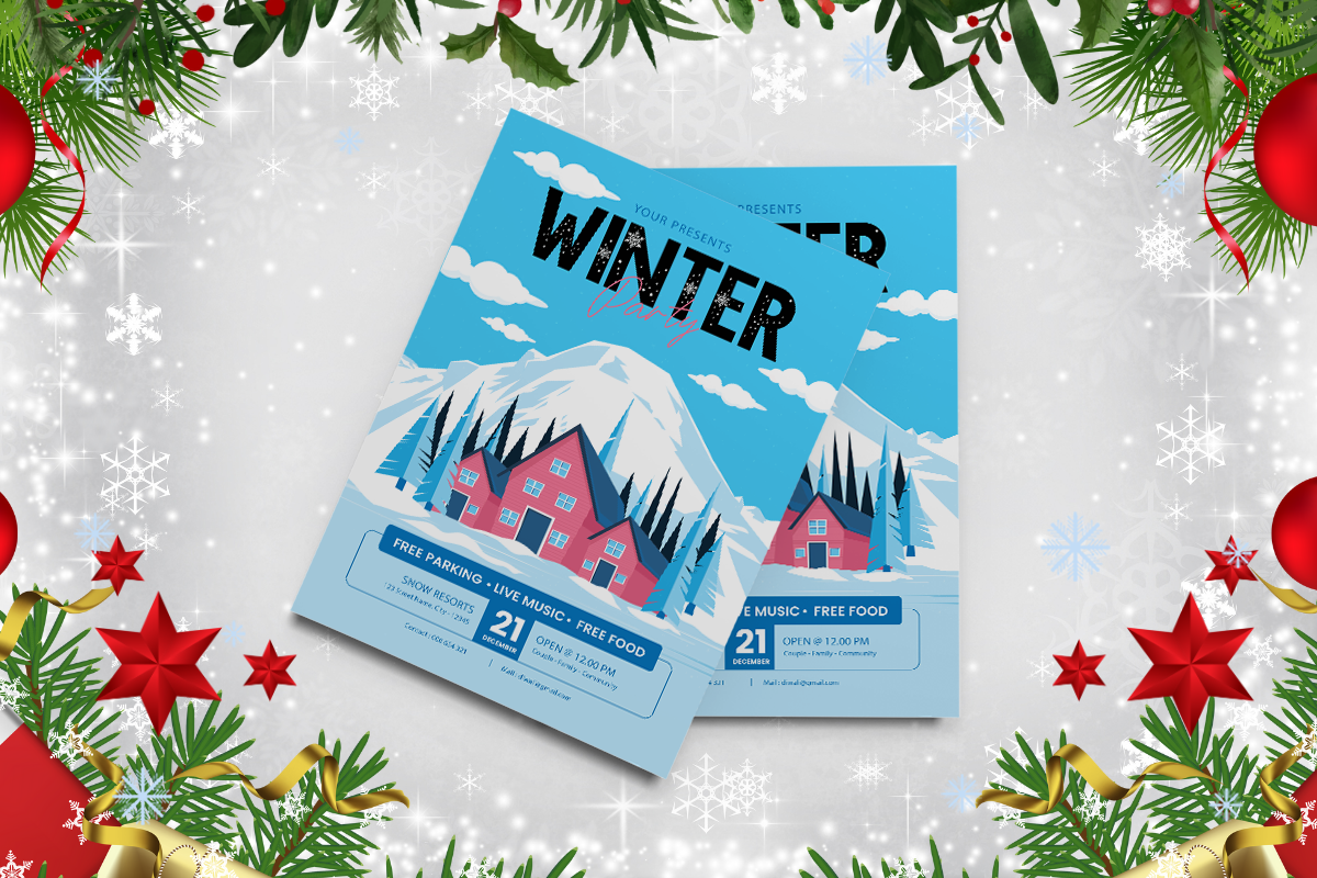 Christmas Snow A Modern Decorative Christmas Font - Image 3