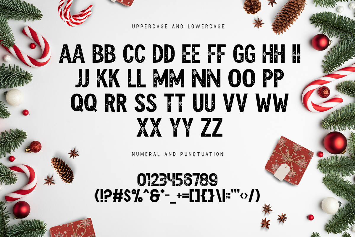Christmas Snow A Modern Decorative Christmas Font - Image 6