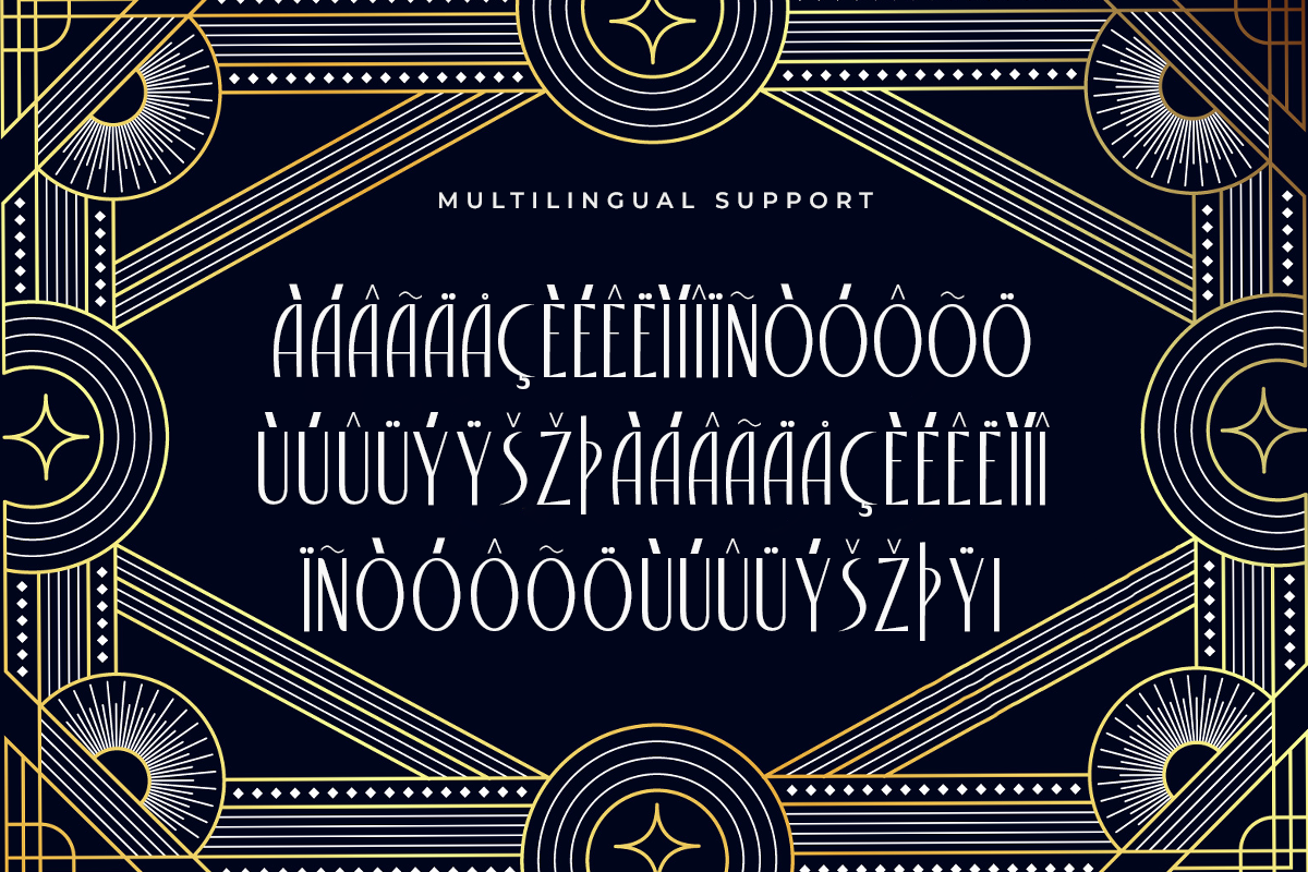 Grandiose A Modern Art Deco Font - Image 6