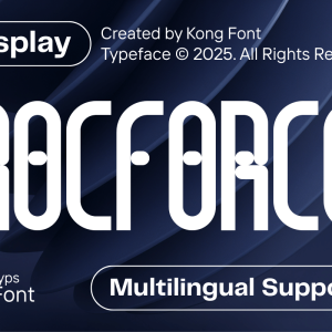 Rocforce A Modern Display Font