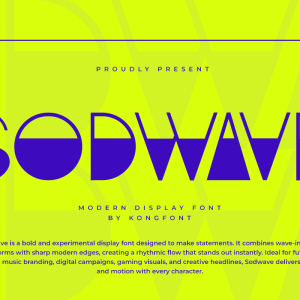 Sodwave A Modern Display Font
