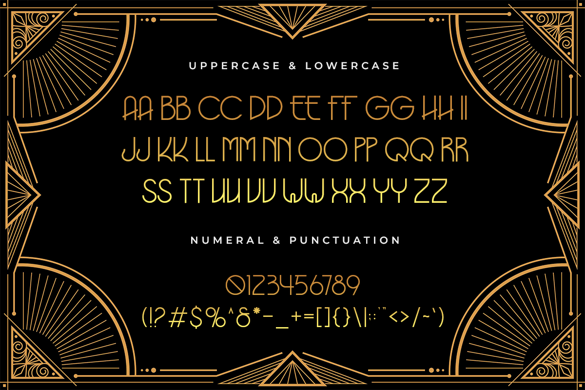 Gravdeco A Modern Art Deco Font - Image 5