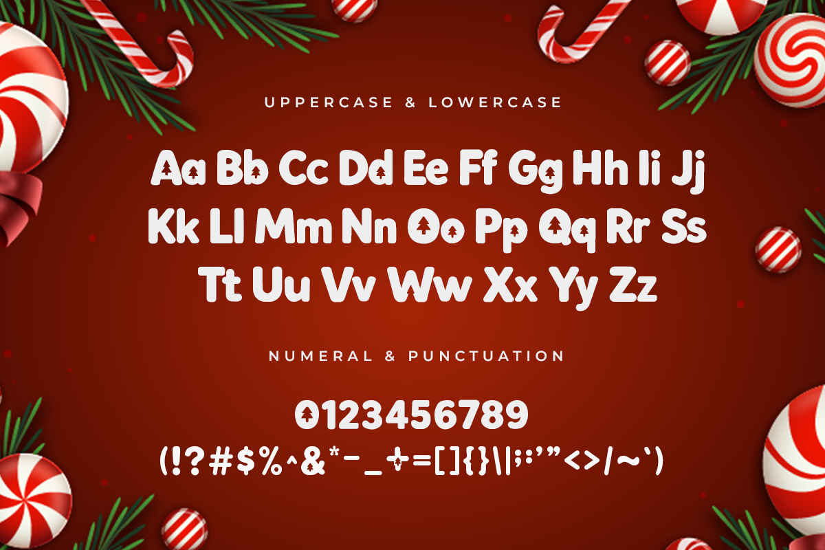 Snow Bubbles A Modern Display Christmas Font - Image 5