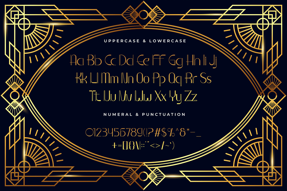 Bristal A Modern Art Deco Font - Image 5