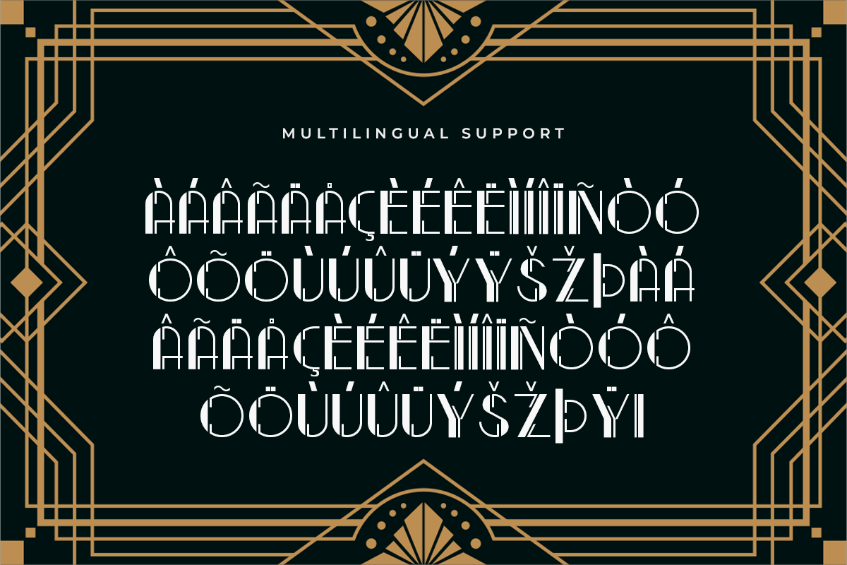 Decogaze A Modern Art Deco Font - Image 6