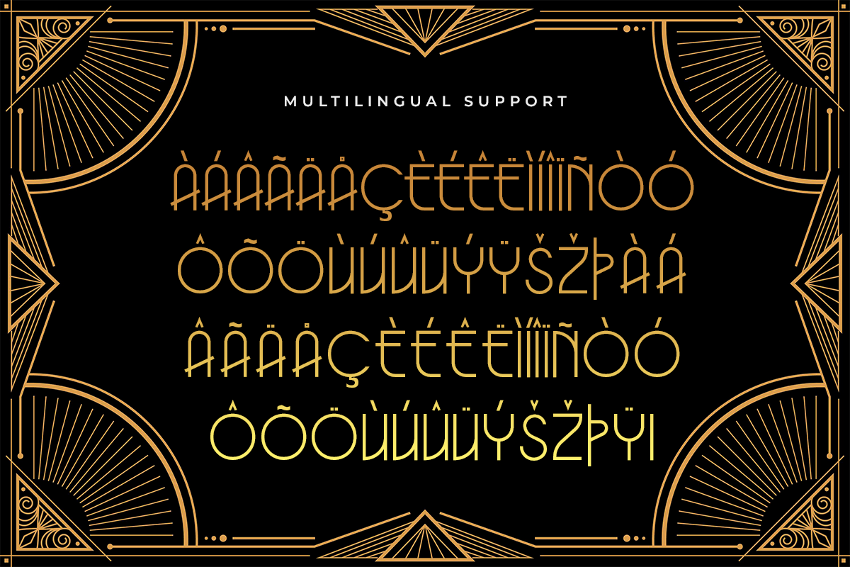 Gravdeco A Modern Art Deco Font - Image 6