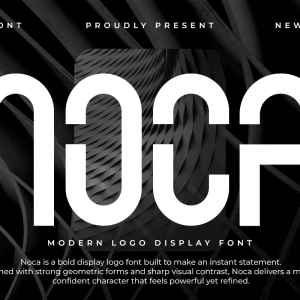 Noca A Modern Display Logo Font