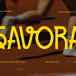 Savora A Modern Sans Serif Unique Font