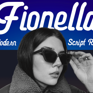 Fionella A Modern Script Retro Font