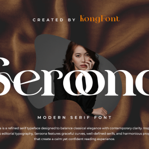 Seroona A Modern Unique Classy Serif Font