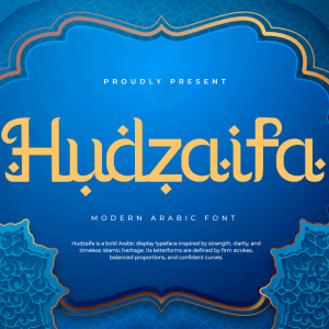 Hudzaifa A Modern Arabic Font