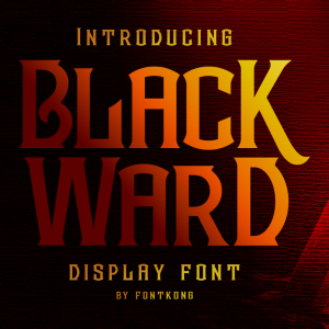 Blackward A Modern Display Font